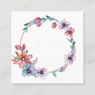 Cartes d'affichage sur l'art floral personnalisé