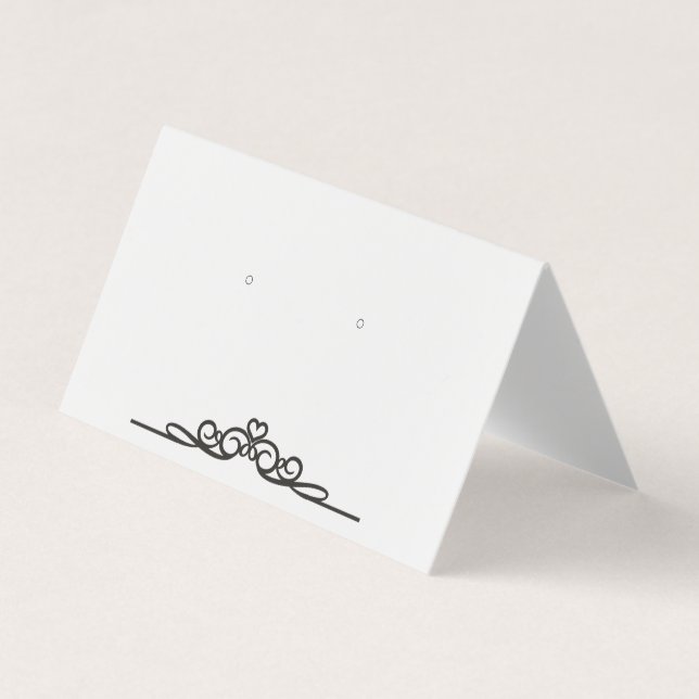 Cartes d'affichage sur mesure Flourish Classy Tent (Devant)