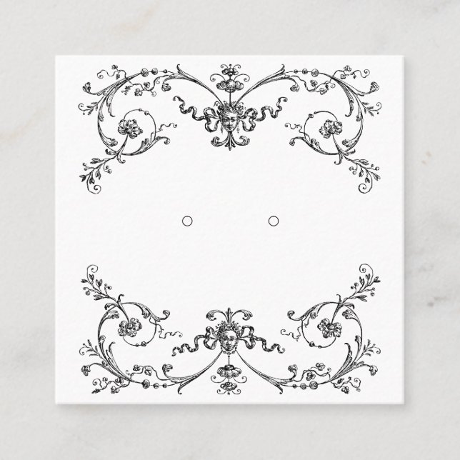 Cartes d'affichage Victorienne Vintage personnalis (Devant)