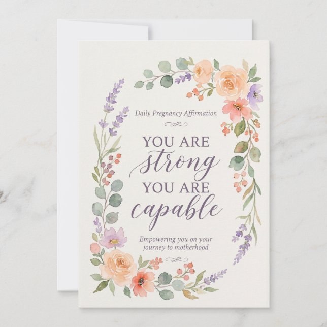 Cartes d'affirmation de grossesse Ensemble cadeau  (Devant)