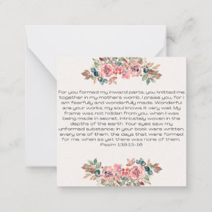 Cartes d'affirmation quotidienne florales
