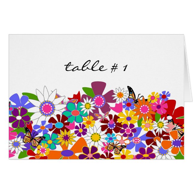 Cartes d'allocation des places de Tableau - (Devant Horizontal)