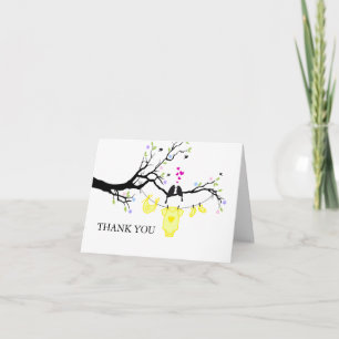 Cartes d'amour Carte de remerciement jaune