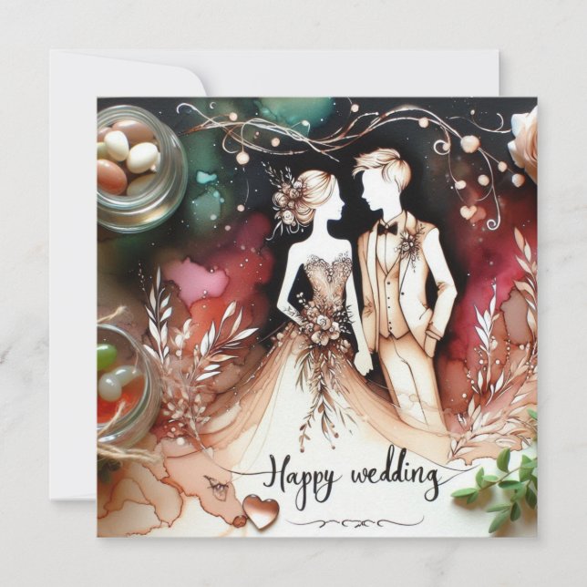 Cartes d'Amour Mariage (Devant)