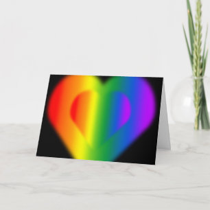 Cartes d'amour Rainbow Personnalisées Cartes Gay p