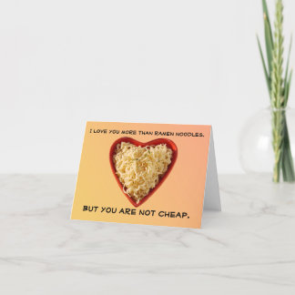 Cartes d'amour Silly ramen