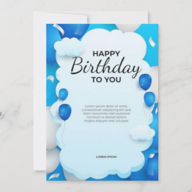 Cartes d'anniversaire (Devant)