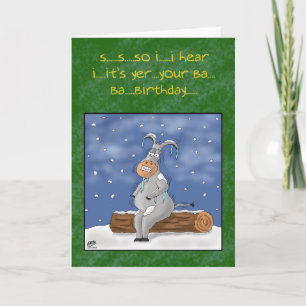 Cartes d'anniversaire amusantes : Alors j'entends