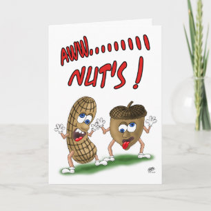 Cartes d'anniversaire amusantes : Aw Nuts