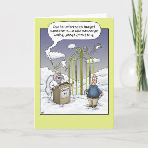 Cartes d'anniversaire amusantes : Contraintes budg