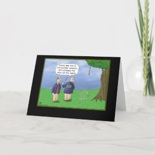 Cartes d'anniversaire amusantes : CSI Piñata