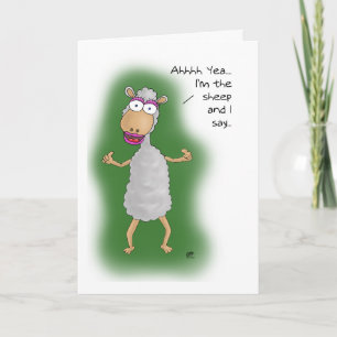 Cartes d'anniversaire amusantes : Je suis le mouto