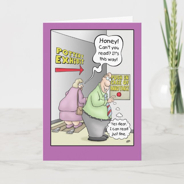 Cartes d'anniversaire amusantes : Push en Coque de (Devant)