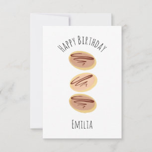 Cartes d'anniversaire avec Cookies au Chocolat à l