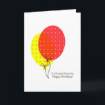 Cartes d'anniversaire Big Brother, gros ballons co<br><div class="desc">Une carte ballons simple,  propre,  agréable et colorée pour un grand frère le jour de son anniversaire. Le texte intérieur est personnalisable.</div>