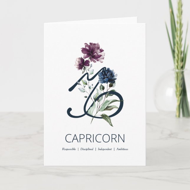 Cartes d'anniversaire Capricorn (Devant)