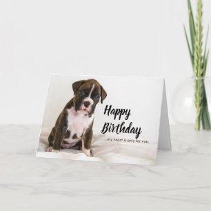 Cartes d'anniversaire Chiens - Chiens de boxe, Chi