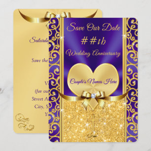 Cartes d'anniversaire chrétiennes "Save the Date"