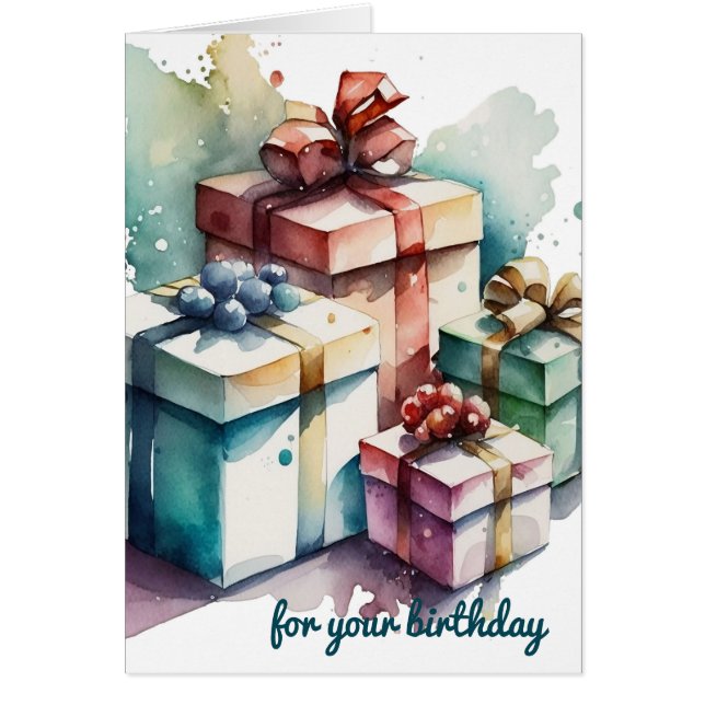 Cartes d'Anniversaire colorées (Devant)