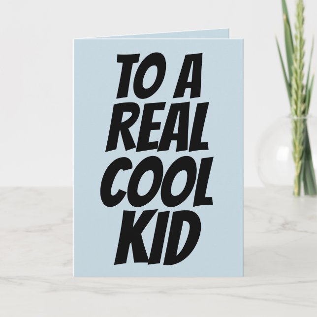 CARTES D'ANNIVERSAIRE cool POUR ENFANTS (Devant)