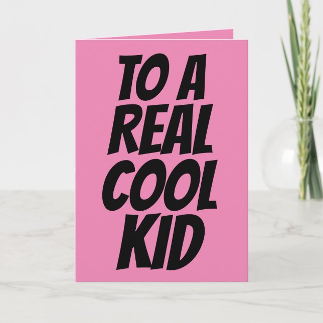 CARTES D'ANNIVERSAIRE cool POUR ENFANTS (Devant)