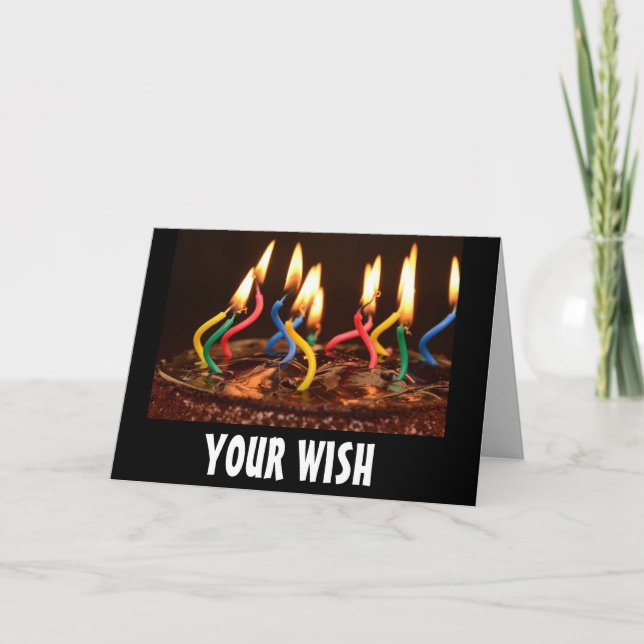 CARTES D'ANNIVERSAIRE COQUINES, TON DÉSIR EST MON  (Devant)