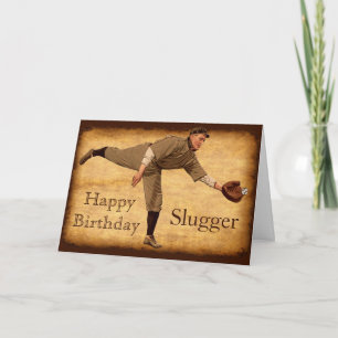 Cartes d'anniversaire de baseball vintage PERSONAL