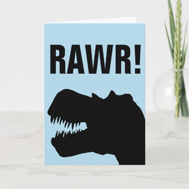 CARTES D'ANNIVERSAIRE DE DINOSAUR AMUSANTES (Devant)