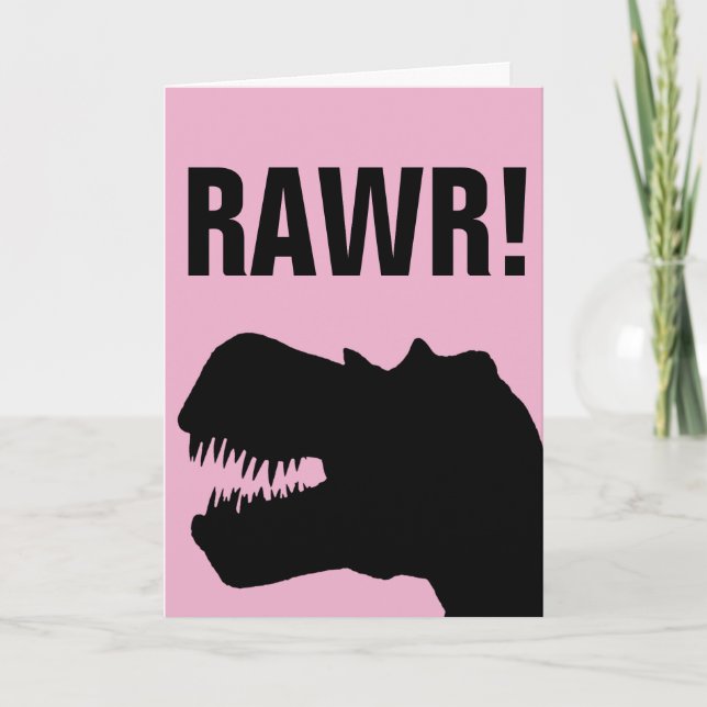 CARTES D'ANNIVERSAIRE DE DINOSAUR AMUSANTES POUR M (Devant)