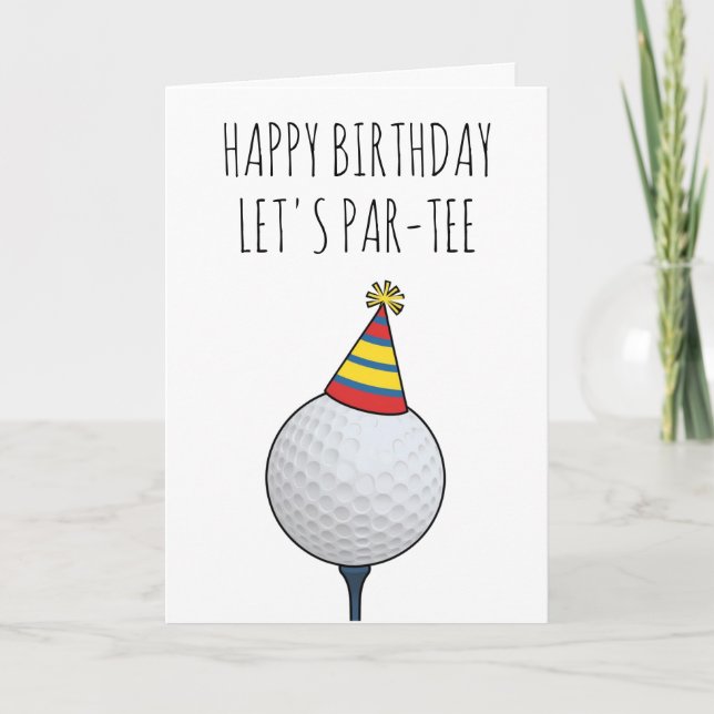 cartes d'anniversaire de golf (Devant)