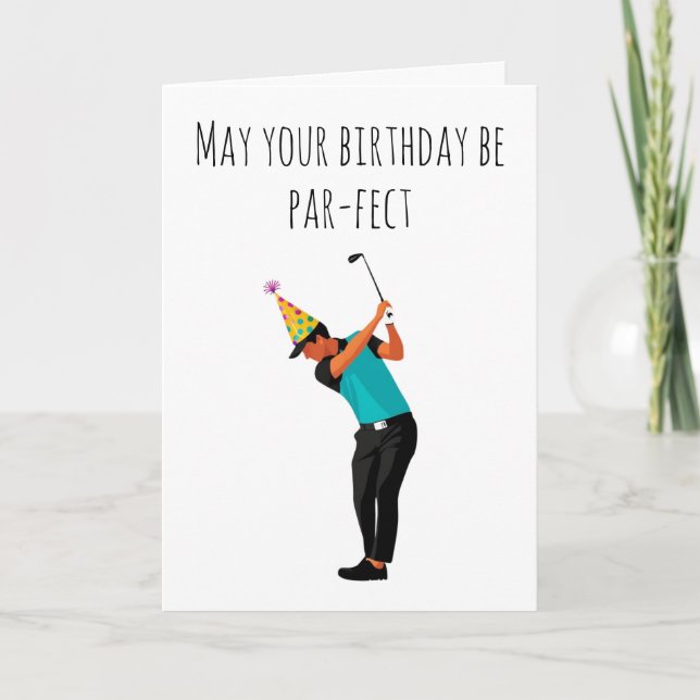cartes d'anniversaire de golf (Devant)