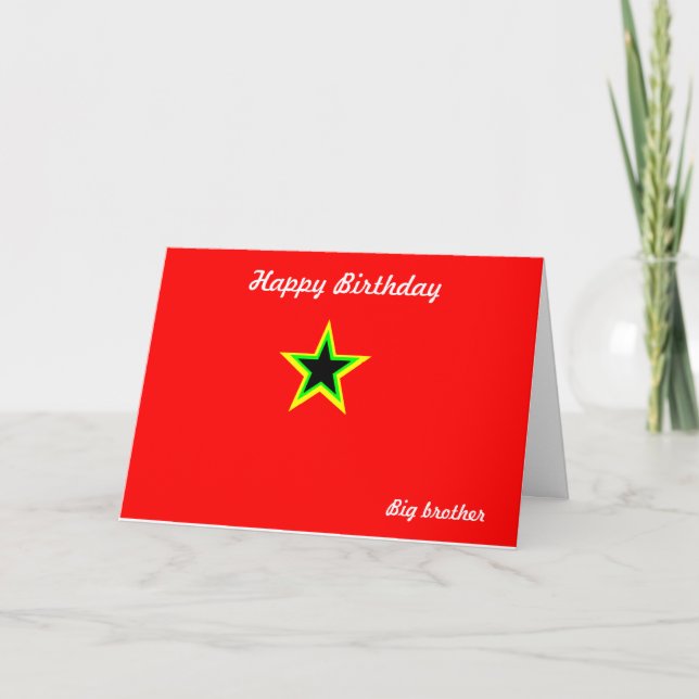 Cartes d'anniversaire de grand frère (Devant)