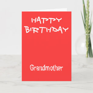 Cartes d'anniversaire de grand-mère