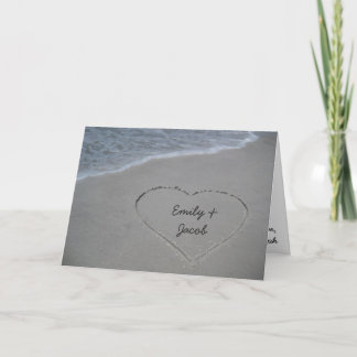 Cartes d'anniversaire de Heart in the Sand Beach