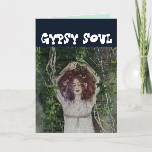 CARTES D'ANNIVERSAIRE DE LA FEMME BOHÉMIENNE GYPSY