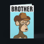 CARTES D'ANNIVERSAIRE DE LUNKEY FUNNY BROTHER<br><div class="desc">BROTHER MONKEY HEUREUSE CARTE D'ANNIVERSAIRE</div>