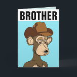CARTES D'ANNIVERSAIRE DE LUNKEY FUNNY BROTHER<br><div class="desc">BROTHER MONKEY HEUREUSE CARTE D'ANNIVERSAIRE</div>