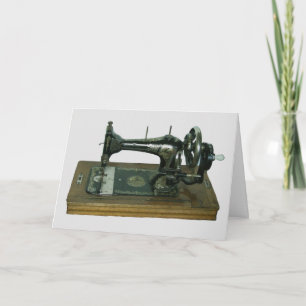 CARTES D'ANNIVERSAIRE DE MACHINE À COUDRE ANTIQUE