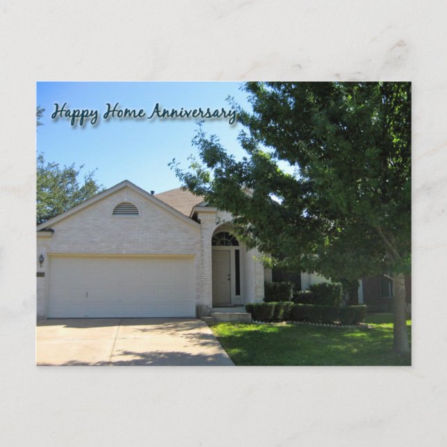 Cartes d'anniversaire de maison heureuse (Devant)