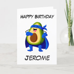 Cartes d'anniversaire de superhéros pour enfants A