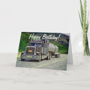 Cartes Camionneur D Anniversaire Zazzle Fr