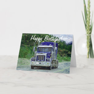Cartes d'anniversaire drôles de camionneur de