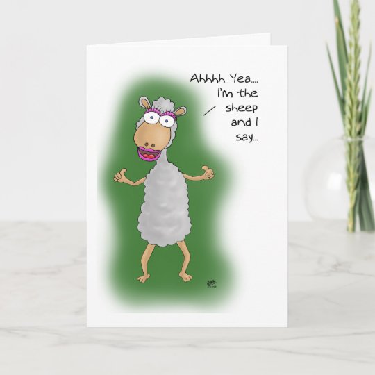 Cartes D Anniversaire Droles Je Suis Le Mouton Zazzle Fr