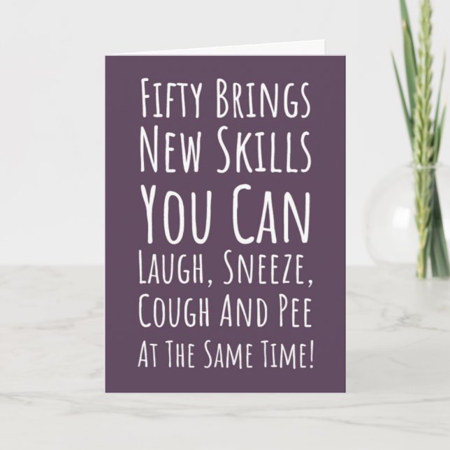 Cartes d'anniversaire drôles pour 50 ans Humour Ca (Devant)
