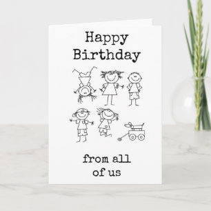 Cartes d'Anniversaire du travail amusant, de nous