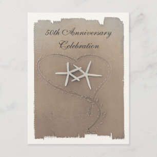 Cartes d'anniversaire en forme d'étoile de mer