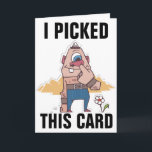 CARTES D'ANNIVERSAIRE FUNNY DE NEZ PICKER<br><div class="desc">J'AI CHOISI CETTE CARTE JUSTE POUR VOUS CARTES D'ANNIVERSAIRE</div>