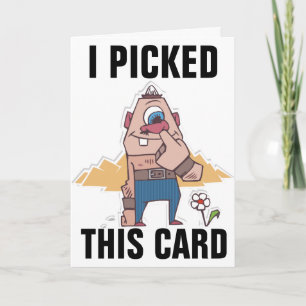 CARTES D'ANNIVERSAIRE FUNNY DE NEZ PICKER