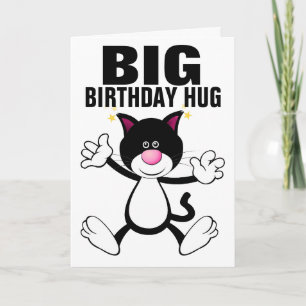 CARTES D'ANNIVERSAIRE GIANT CAT HUG