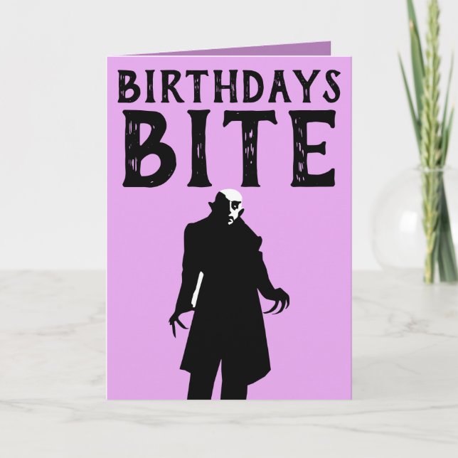 CARTES D'ANNIVERSAIRE GOTHIQUE (Devant)